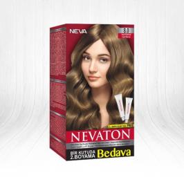 Nevaton 8.0 Açık Kumral Kalıcı Krem Saç Boyası