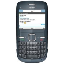 Nokia C3 55 MP 2.4 İnç 2 MP Cep Telefonu Siyah