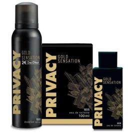 Privacy Gold 100 ml EDT + 150 ml Deo Erkek Parfüm Seti