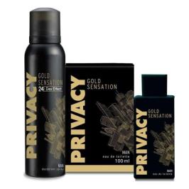 Privacy Gold Man EDT 100 ml Erkek Parfüm + 150 ml Deodorant