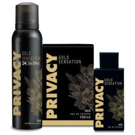 Privacy Gold Sensation EDT 100 ml + 150 ml Deodorant Erkek Parfüm Seti