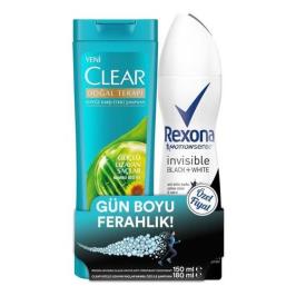 Rexona Deo Woman İnvisible 150 ml+Clear Şampuan 180 ml