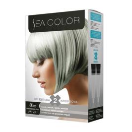 Sea Color 0.02 Gümüş Gri 2'li Saç Boyası