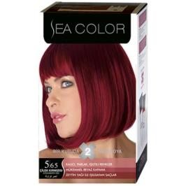 Sea Color 5.65 Çilek Kırmızısı 2'li Saç Boyası 