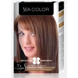 Sea Color 7.1 Küllü Kumral 2'li Krem Saç Boyası Seti