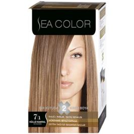 Sea Color 7/1 Küllü Kumral Tüp Saç Boyası