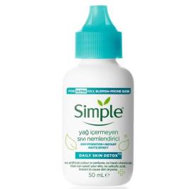Simple Daily Skin Detox Yağ İçermeyen 50 ml Likit Nemlendirici