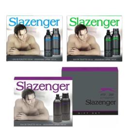 Slazenger Erkek Parfüm + Deo Set Mavi - Yeşil - Mor
