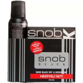 Snob Black EDT 100 Ml Ve 150 Ml Deodorant Erkek Parfüm Set