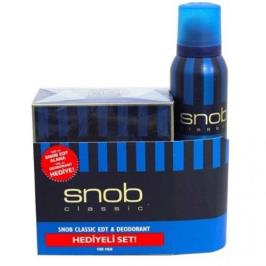Snob Classic Erkek 100 ml Edt 150 ml Deodorant Set