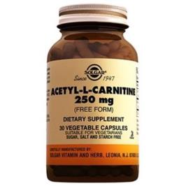 Solgar Acetyl L-Carnitine 250 mg 30 Vejeteryan Kapsül