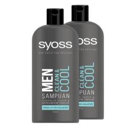 Syoss Men Clean And Cool 2x500 ml Şampuan