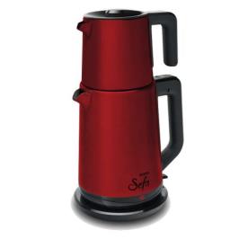 Vestel Sefa 1650 W 1.1 lt Demleme 1.9 lt Su Isıtma Kapasiteli Çay Makinesi Kırmızı