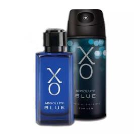 Xo 2 Adet Absolute Blue Men 100 ml EDT Erkek Parfüm ve 125 ml Deodorant Set
